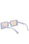 Women Rectangular Frame Sunglasses in Jelly Blue - 2