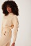 Women's Sweat Tracksuit Set Beige - 5