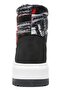 Women's Vegan Black Long Boots - What Do U Want Design - 8