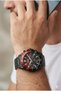 44mm Black Men's Wristwatch |   Black Steel Strap, Multifunctional, Mineral Glass, 5 Atm - 4