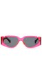 Women Sport Sunglasses in Purple with Printed Temples - 4