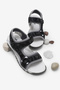 Children's Unisex Black Camouflage Velcro Sandals