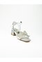 44 Silver Stone Girls' Heeled Evening Dress Shoes