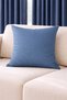 Decorative Velvet-Textured Ada Plain Double Cushion Covers for Living Room, Sitting Room, Children's Room, Balcony, Terrace - 2