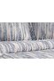 Estella 3 Piece Navy Blue Geometric Pique Set 240 X 260 cm 240 X 260 cm Dark Blue - 2