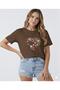 Heart and Tulips Printed Women's Crew Neck Tshirt - 2