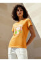 Regular Fit Cotton T-shirt with Snoopy Print