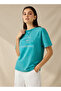 Oversized Cotton Washed T-shirt with Cambridge University Print