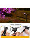 RGB Light Bright 9LED Outdoor Solar Spotlight Waterproof Landscape Light for Garden Yard Pathway Dri - 2