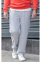 Men's Light Gray Relaxed Fit Summer Sweatpants