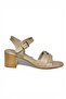 P555456303 Mink Genuine Leather Thick Heeled Women's Sandals - 6