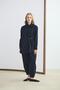 Buckle Detailed Wrap Shirt and Trousers Set Navy Blue - 7