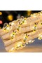 2Meter 20LED Warm White 1Pack Bee Fairy Lights Battery Operated Bee String Lights For Bedroom Plants - 8