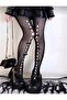 Y2K Kawai Black Long Socks with Black Bow - 2