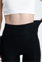 Women's Black High Waist Shaping / Sculpting Winter Fleece Lined Pocket Leggings - 6