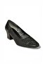 Y820854514 Black Glitter Thick Heeled Women's Shoes - 6
