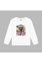 Colorful Photo Design Printed Unlined 3 Thread Oversize Crew Neck Sweatshirt - 2