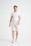 Stone Men's Shorts with Print Detail, Casual Use, Adjustable Waist, Elastic, Regular Fit - 4