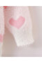 Pullover with Heart Design - White - 6