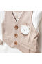 Baby Boy Bear Embroidered Sweatshirt Vest Pants 3-Piece Bottom Top Baby Set 0 Months - 6 Months - 3