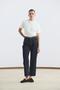 High Waist Straight Leg Jeans Dark Blue