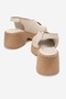 Caleb Women's Genuine Leather Sandals Beige - 3
