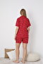 Women's 100% Cotton Short Sleeve Shorts Pajamas Set 19086 - 8