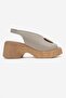 Caleb Women's Genuine Leather Sandals Gray - 2