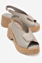 Caleb Women's Genuine Leather Sandals Gray