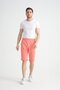 Peach Print Detailed Regular Fit Beige Color Men's Shorts - 4