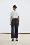 High Waist Straight Leg Jeans Dark Blue - 7