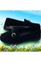 Flat Sole Black Suede Daily Buckle Detail Women's Ballet Shoes - 3