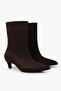 Women's Maris Brown Suede Heeled Boots - 2
