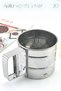 Metal Luxury Stainless Steel Practical Flour Sieve Stainless Steel Flour and Sugar Sieve - 2