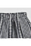 Elastic Waist Shorts with Checked Design - 3