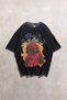 Black Sabbath Acid Washed Unisex Oversize Black Short Sleeve T-Shirt