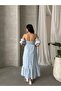 Bella Brode Off Shoulder Flywheel Sleeve Midi Dress - 3
