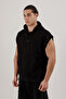 Sportswear Men's Sleeveless and Hooded Sweatshirt Black - 2