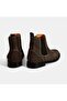 Women's Brown Rubber Detailed Suede Leather Boots - 8