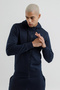 Sportswear Men's Hooded and Full Zipper Sweatshirt Navy Blue - 3