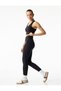 High Waist Black Sports Leggings - Flexible and Supportive Fitness Yoga