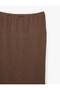 Bürümcük Fabric Slim Fit Midi Skirt with Bow Detail - 5