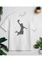 Men's Fashion Basketball and Letter Printed Round Neck Short Sleeve Casual T-Shirt