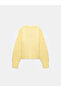 10645 V-Neck Wool Blend Sweater-Yellow - 2