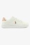 Women's All-White Low-Top Sneakers - Classic Minimalist Design, Comfortable Everyday Casual Shoes