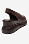 Sam Brown Skin Genuine Leather Women's Wedge Heel Sandals - 5
