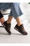 Cortina Brown Lace-Up Women's Sneakers - 3