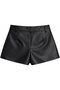 Women’s Faux Leather High-Waist Shorts – Elegant Tailored Fit with Pockets, Casual & Party Wear - 4