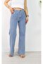 5704 Flatolu, Front Pocket Detail, Broad Legs, Double Legs Jeans