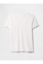 Women's V-Neck Cotton White T-Shirt - 2